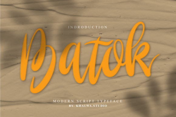 Batok Script: A Timeless Font for Creative Expression
