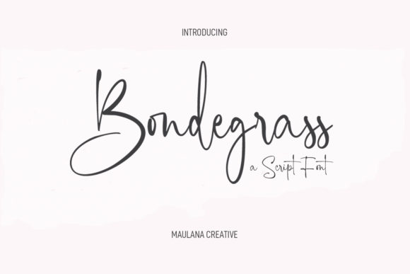 Bondegrass Script: A Stylish Handwritten Font for Modern Creations