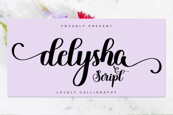 Delysha Script: A Handwritten Font That Speaks Volumes in Design
