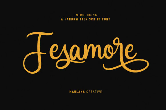 Fesamore Script: A Stylish Font with Practical Considerations