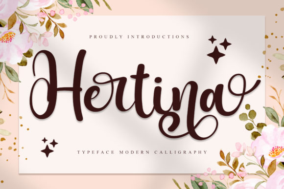Hertina Script: A Dazzling Font for Romantic and Creative Designs