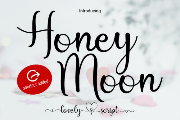 Honey Moon Script: A Romantic Handwritten Font for Design Projects
