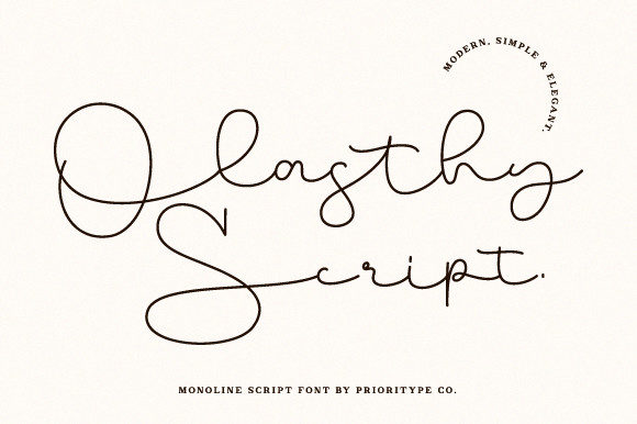 Olasthy Script: A Delicate Handwritten Font for Creative Expression