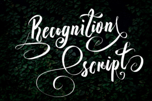 Recognition Script: A Timeless Font for Classy Designs