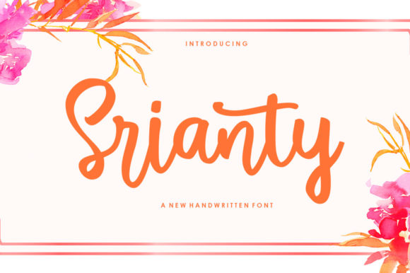 Srianty Script: A Versatile Handwritten Font for Modern Design