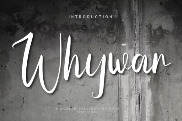 Whywar Script: A Timeless Handwritten Font for Modern Design
