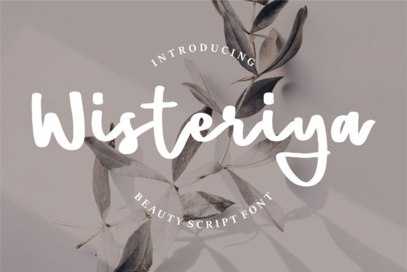 Wisteriya Script: Elegant Calligraphy for Modern Design