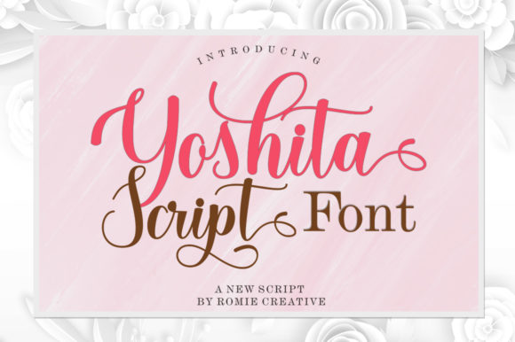 Yoshita Script: A Playful Touch for Your Designs