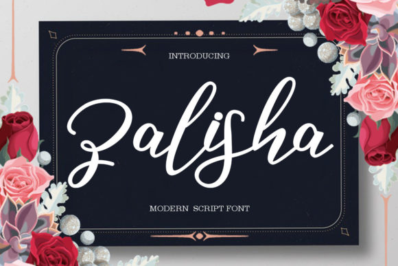 Zalisha Script: A Modern, Irregular Baseline Font for Stylish Designs